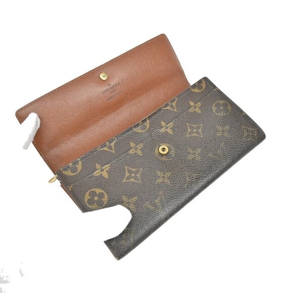 LOUIS VUITTON 3 Set Trifold Wallet Monogram Damier Ebene Leather Brown 60EE788 - Picture 5 of 14